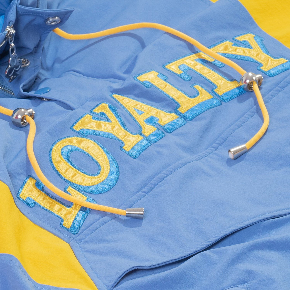 CLUB LOGO FULL ZIP HOODIE (LIGHT BLUE) – The Loyalty Club