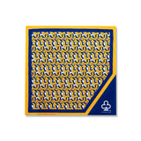 SILK SCARF (YELLOW/BLUE)