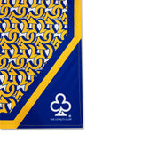 SILK SCARF (YELLOW/BLUE)