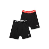 LOYALTY BOXERS 2-PACK (BLACK & BLACK/RED)