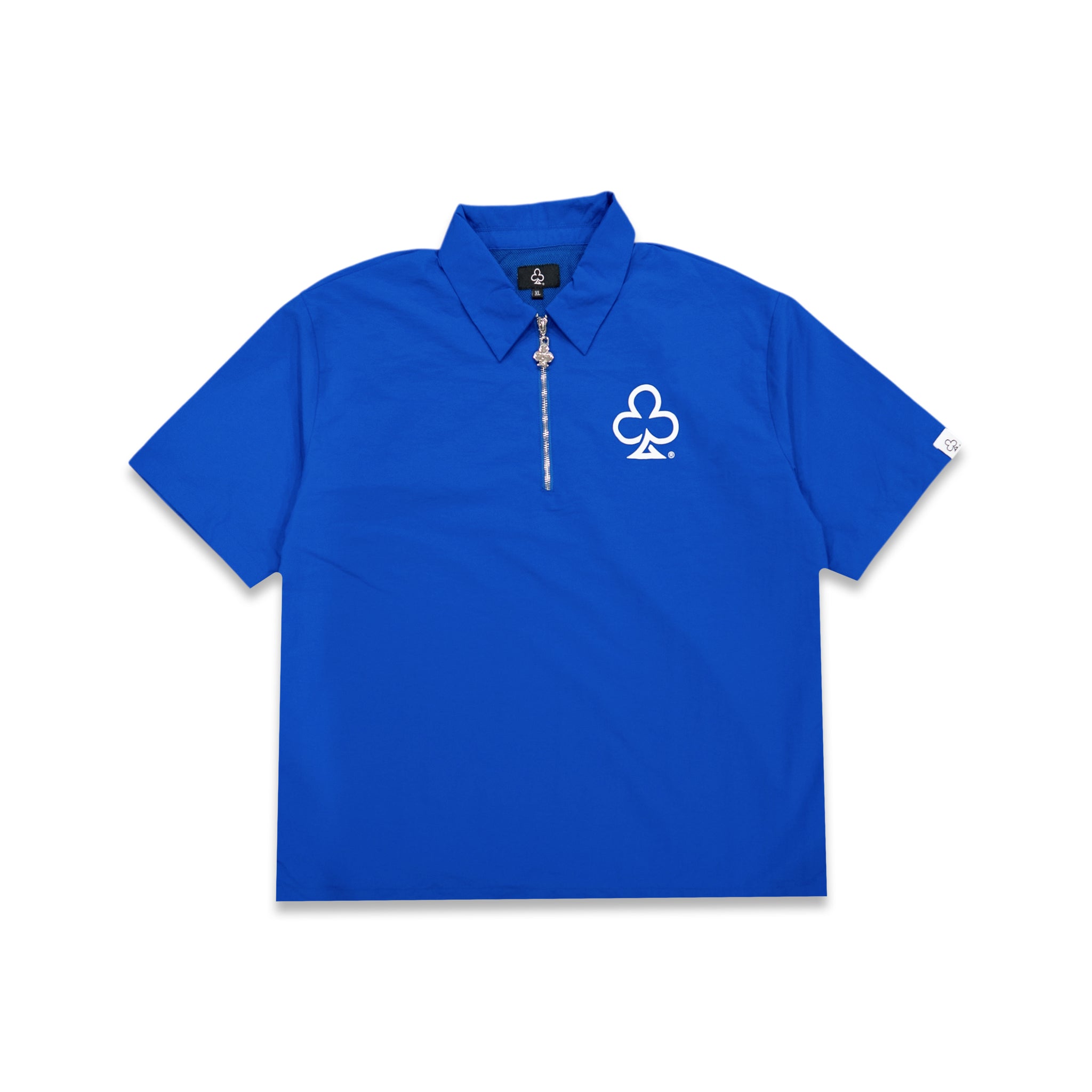 NYLON HALF ZIP SHIRT (BLUE) – The Loyalty Club