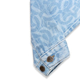 CLUB LOGO MONOGRAM DENIM JACKET (LIGHT WASH)
