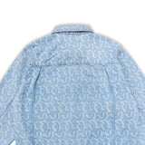 CLUB LOGO MONOGRAM DENIM JACKET (LIGHT WASH)