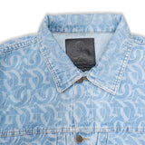 CLUB LOGO MONOGRAM DENIM JACKET (LIGHT WASH)
