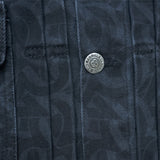 CLUB LOGO MONOGRAM DENIM JACKET (BLACK)