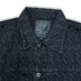CLUB LOGO MONOGRAM DENIM JACKET (BLACK)