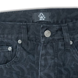 CLUB LOGO MONOGRAM DENIM JEANS (BLACK)