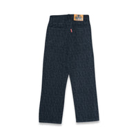 CLUB LOGO MONOGRAM DENIM JEANS (BLACK)