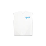 LOYALTY WAVE LOGO CLASSIC SLEEVELESS (WHITE)