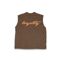 LOYALTY CLUB CUT OFF TEE (MOCHA)