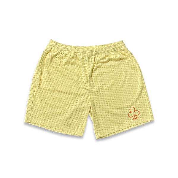 CLUB LOGO MESH SHORTS (YELLOW