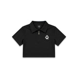 CLUB LOGO WOMEN'S HALF ZIP (BLACK)