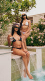 LC MONOGRAM BIKINI BOTTOM (BLACK)