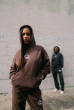 CLUB LOGO HOODIE (MOCHA)