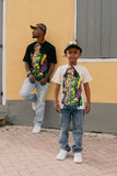 "LIL TUNECHI" MARDI GRAS CREAM TEE (KIDS)