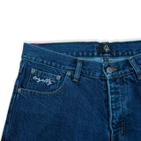 CLUB LOGO DENIM SHORTS (DARK BLUE)