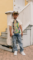 "LIL TUNECHI" MARDI GRAS CREAM TEE (KIDS)