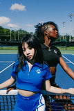 CLUB LOGO WOMEN'S HALF ZIP (BLUE)