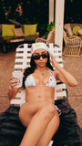 LC MONOGRAM BIKINI TOP (WHITE)