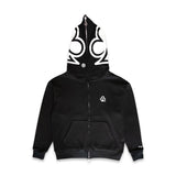 CLUB LOGO FULL ZIP HOODIE (BLACK)