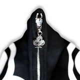 CLUB LOGO FULL ZIP HOODIE (BLACK)