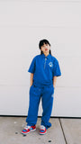 NYLON HALF ZIP SHIRT (BLUE)
