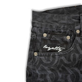 CLUB LOGO MONOGRAM SHORTS (BLACK)