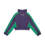PRE ORDER - MARDI GRAS NYLON CROP JACKET (WOMENS) SHIPS 1/20/26