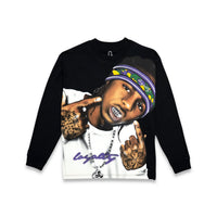 LIL WEEZY MARDI GRAS LONG SLEEVE (BLACK) The Loyalty Club LIL WEEZY MARDI GRAS LONG SLEEVE (BLACK) The Loyalty Club