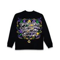 LIL WEEZY MARDI GRAS LONG SLEEVE (BLACK) – The Loyalty Club