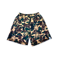CAMO SWEAT SHORTS (GRN/TAN)