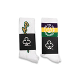 MARDI GRAS SOCKS (BOTH PAIRS)