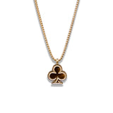 "CLUB" LOGO PENDANT CHAIN (GOLD)