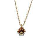 "CLUB" LOGO PENDANT CHAIN (GOLD)