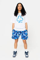 BLUE CAMO CLUB ♣️® TEE (WHITE)