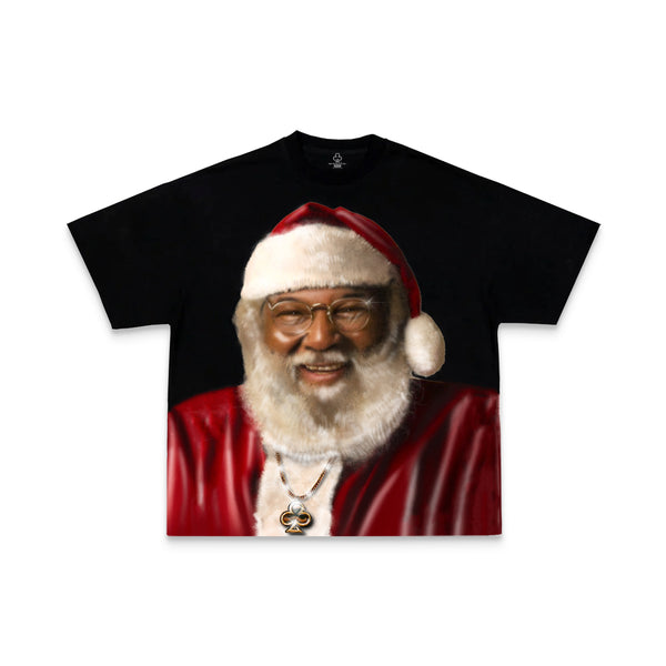 "THE ONLY SANTA WE RECOGNIZE TEE" (BLACK)