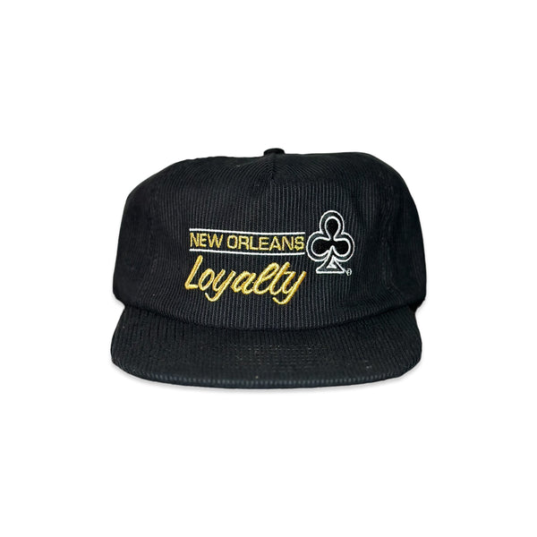 NEW ORLEANS LOYALTY STRAP BACK HAT (BLACK)