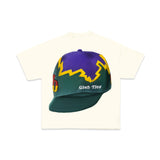 MARDI GRAS HAT TEE (CREAM)