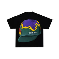 MARDI GRAS HAT TEE (BLACK)