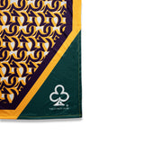 MARDI GRAS SILK SCARF (PURPLE)