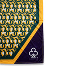 MARDI GRAS SILK SCARF (GREEN)