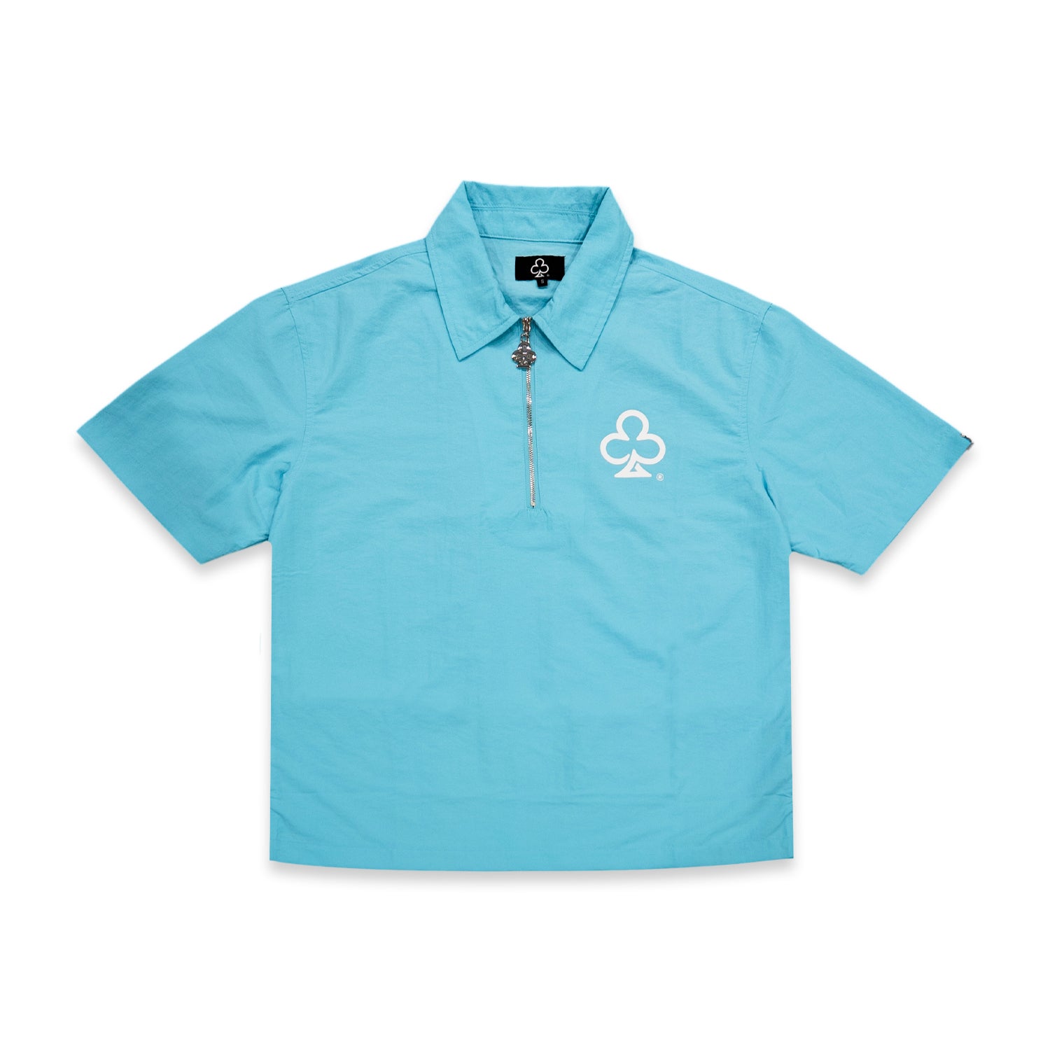NYLON HALF ZIP SHIRT (AQUA) – The Loyalty Club