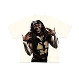 WELCOME BACK "ALVIN KAMARA" AIRBRUSH ⚜️ TEE (CREAM)