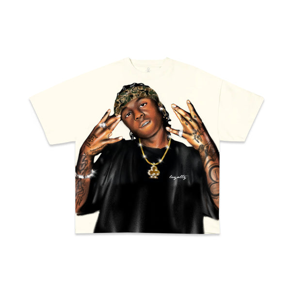 LIL WEEZY CAMO TEE (CREAM)