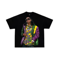 "LIL TUNECHI" MARDI GRAS TEE (BLACK)