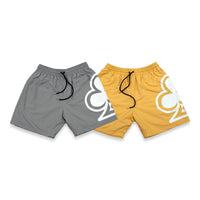 CLUB LOGO NYLON SHORTS (SMOKE GRAY)