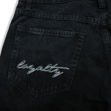 CLUB LOGO DENIM JEANS (BLACK)