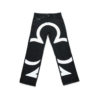 CLUB LOGO DENIM JEANS (BLACK)