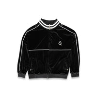 CLUB LOGO VELOUR JACKET (BLACK)