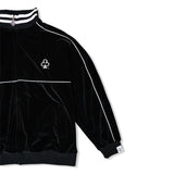 CLUB LOGO VELOUR JACKET (BLACK)